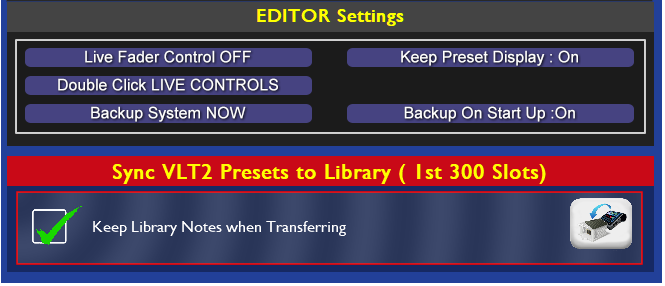 t2 setting